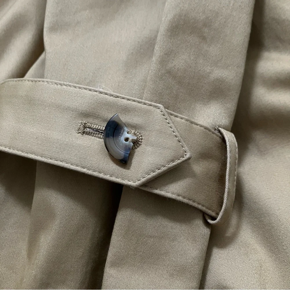 Favorite Daughter The Charles Trench Coat Sand Khaki Tan Long Classic Belted M